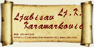Ljubisav Karamarković vizit kartica